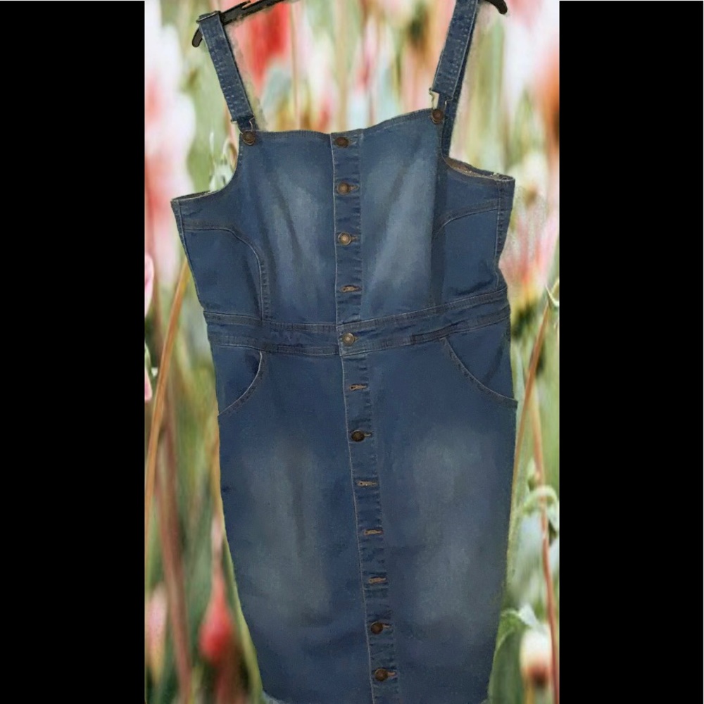 DENIM WAX JEANS DRESS